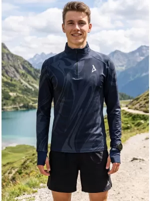 Férfi sport pulóver prémium plusz ALTISPORT VOJ/ALM072MI04 FEKETE