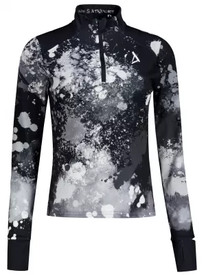 Női sport pulóver prémium plusz ALTISPORT VOJ/ALW055MI04 FEKETE -FEHÉR