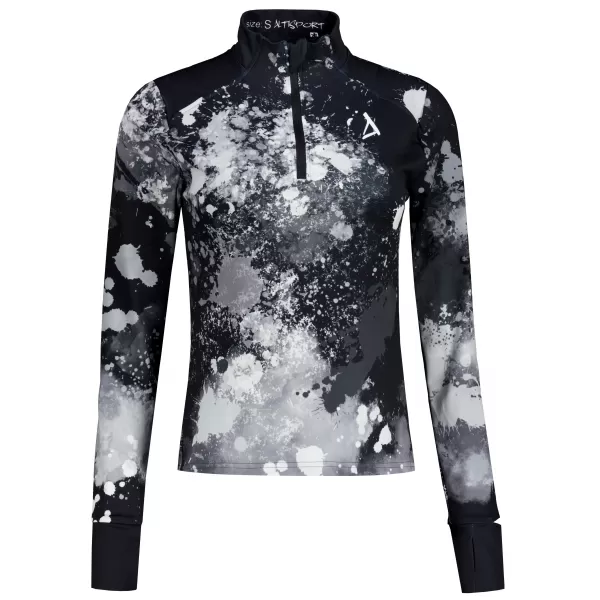  Női sport pulóver prémium plusz ALTISPORT VOJ/ALW055MI04 FEKETE -FEHÉR 