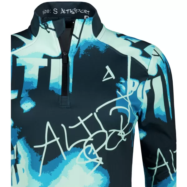  Női sport pulóver prémium plusz ALTISPORT VOJ/ALW076MI04 KÉK/FEKETE 
