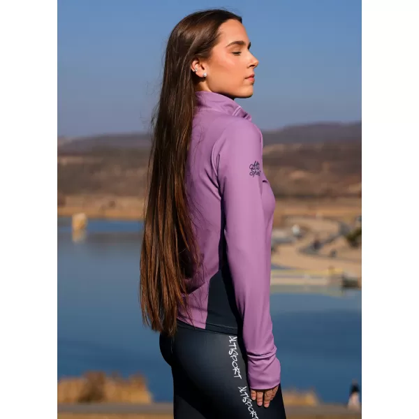  Női sport pulóver prémium plusz ALTISPORT VOJ/ALW078MI04 LILA 