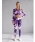 Női hosszú nadrág prémium ALTISPORT VOJ/ALW066LEG01 FEHÉR -VIOLET