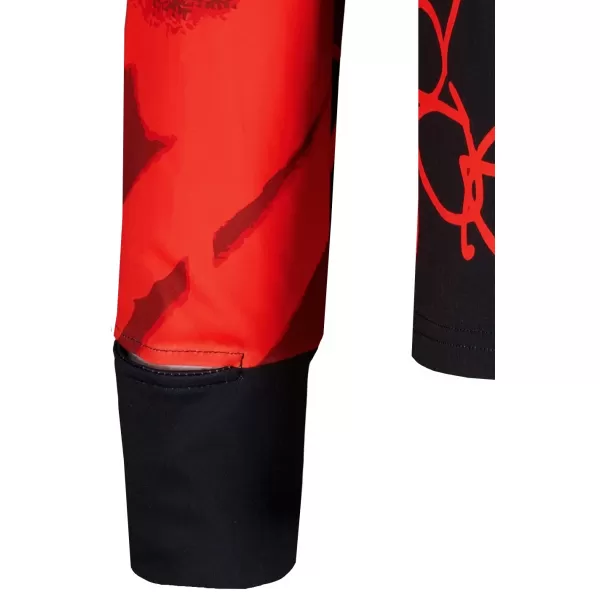  Férfi sport pulóver prémium plusz ALTISPORT VOJ/ALM076MI04 FEKETE/PIROS 