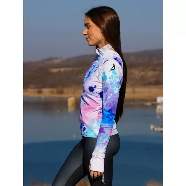  Női sport pulóver prémium plusz ALTISPORT VOJ/ALW055MI04 LILA/KÉK 