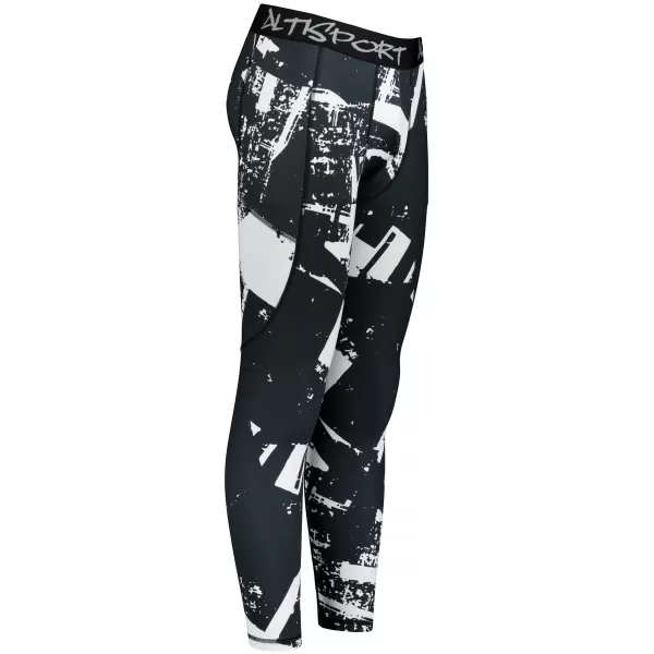 Férfi sport lábbeli hosszú prémium ALTISPORT VOJ/ALM079LEG01 FEKETE -FEHÉR 