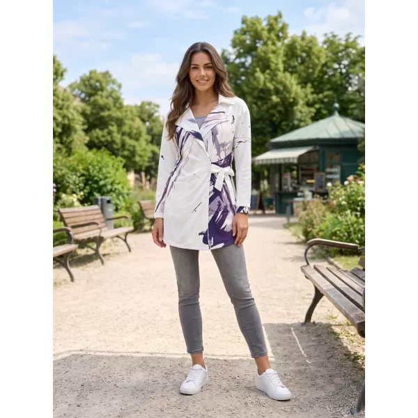  Női pulóver prémium táska ALTISPORT VOJ/ALW074MI05 FEHÉR -VIOLET 