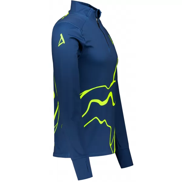  Férfi sport pulóver prémium plusz ALTISPORT VOJ/ALM073MI04 NAVY-FLUO SÁRGA 