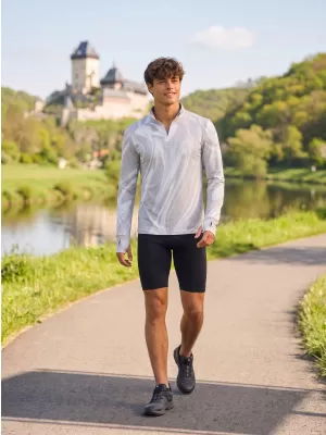 Férfi sport pulóver prémium plusz ALTISPORT VOJ/ALM072MI04 SZÜRKE