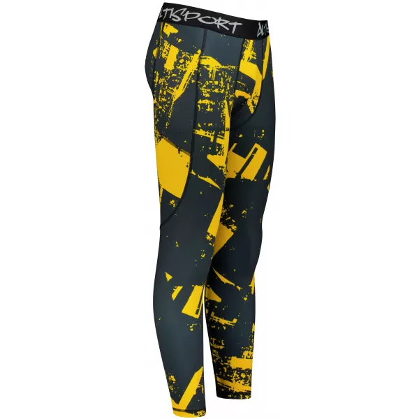  Férfi sport lábbeli hosszú prémium ALTISPORT VOJ/ALM079LEG01 FEKETE -SÁRGA 