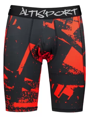 Férfi sportlányok a prémium térdénél ALTISPORT VOJ/ALM079LEG02 FEKETE -RED