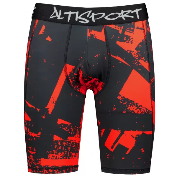  Férfi sportlányok a prémium térdénél ALTISPORT VOJ/ALM079LEG02 FEKETE -RED 