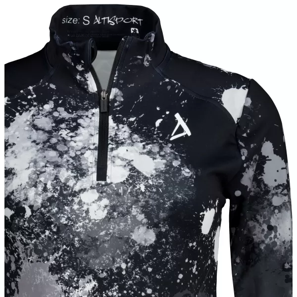  Női sport pulóver prémium plusz ALTISPORT VOJ/ALW055MI04 FEKETE -FEHÉR 