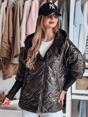 Női kabát DSTREET PUFFILOF TY4855 FEKETE
