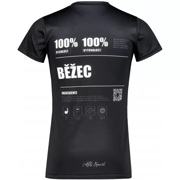  Női funkcionális T -piró prémium ALTISPORT BĚŽEC VOJ/ALW091TR01 FEKETE 