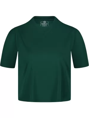 Női funkcionális crop top NORDBLANC NBSLF8028 ZÖLD