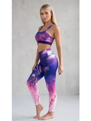 Női sport melltartó prémium ALTISPORT VOJ/ALW083POD01 LILA