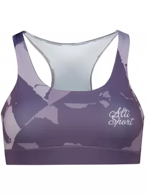Női sport melltartó prémium ALTISPORT VOJ/ALW080POD01 SZÜRKE-ERŐSZAKOS