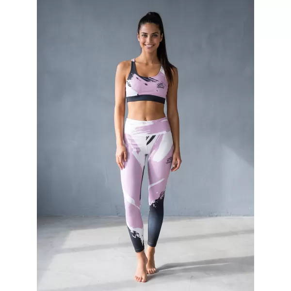  Női sport melltartó prémium ALTISPORT VOJ/ALW081POD01 FEKETE-RÓZSASZÍN 