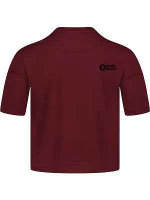 Női funkcionális crop top NORDBLANC NBSLF8028 BURGUNDIA