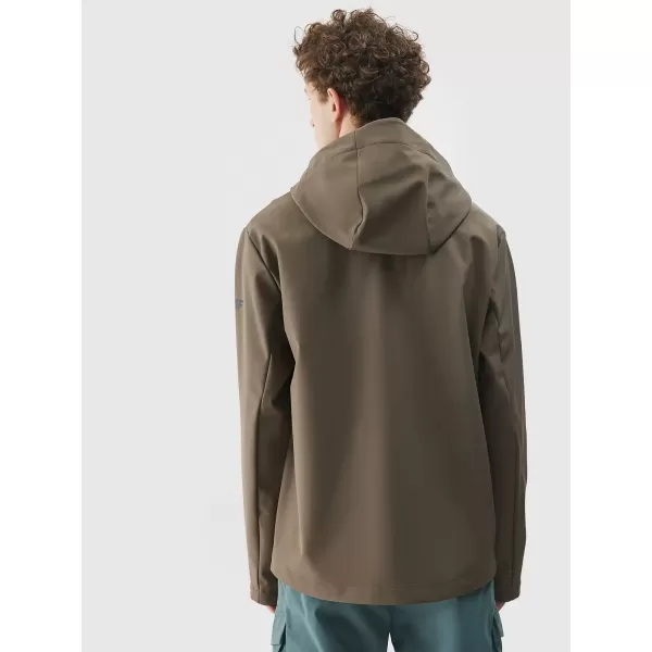 Férfi softshell dzseki 4F WSS25TSOFM324 BARNA 