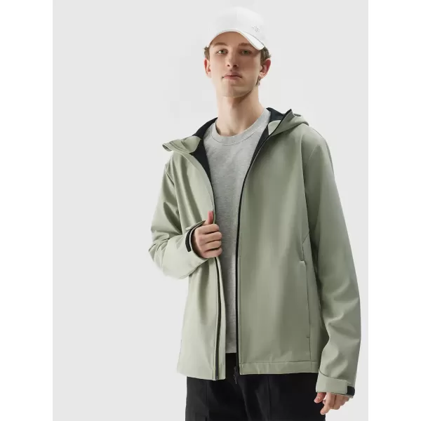  Férfi softshell dzseki 4F WSS25TSOFM324 OLAJBOGYÓ 