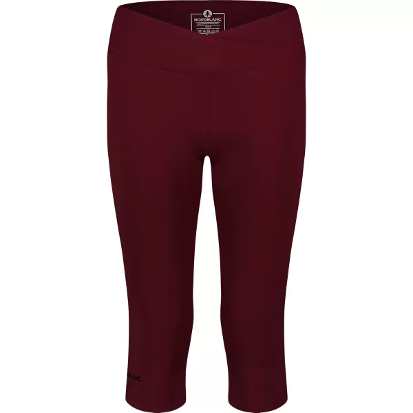  Női 3/4-es fitnesz leggings NORDBLANC NBSPL8037 BURGUNDIA 