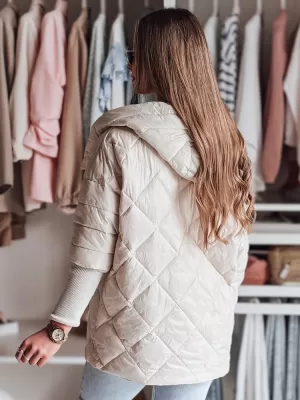 Női kabát DSTREET PUFFILOF TY4856 FEHÉR