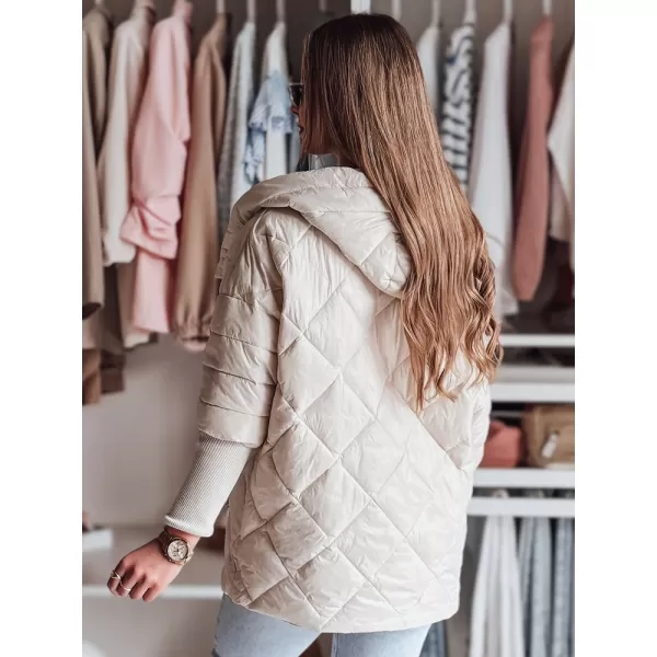  Női kabát DSTREET PUFFILOF TY4856 FEHÉR 