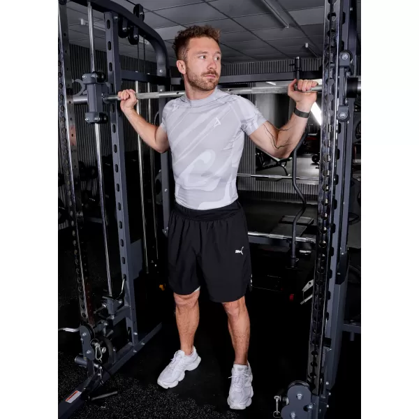  Férfi funkcionális tömörítési T -póló rövid ujjú prémiummal ALTISPORT VOJ/ALM072TR04 SZÜRKE 
