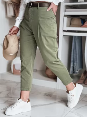 Hölgyek nadrágja DSTREET CHINOSKA UY2558 KHAKI