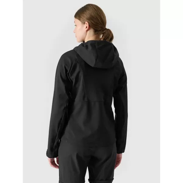  Női softshell dzseki 4F WSS25TSOFF315 MÉLYFEKETE 