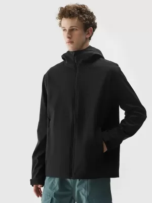 Férfi softshell dzseki 4F WSS25TSOFM324 MÉLYFEKETE