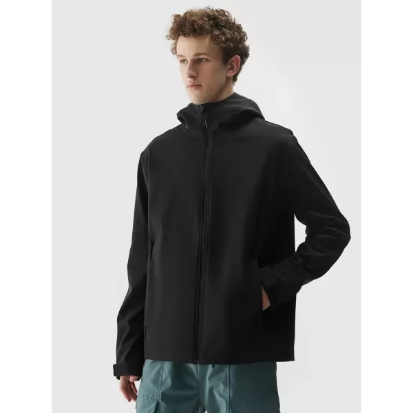  Férfi softshell dzseki 4F WSS25TSOFM324 MÉLYFEKETE 
