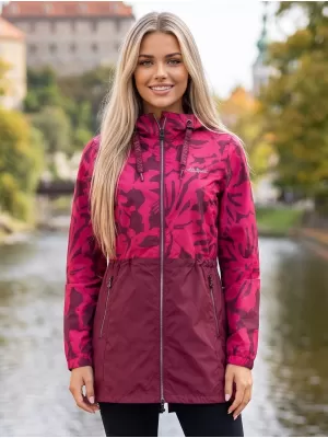Kabát ALTISPORT ELANI BURGUNDIA