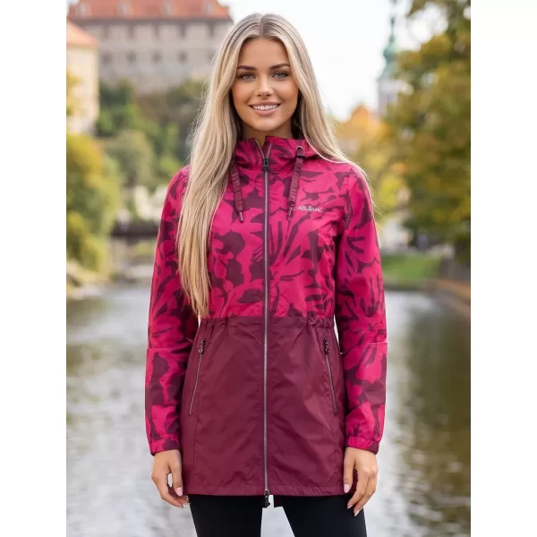  Kabát ALTISPORT ELANI BURGUNDIA 