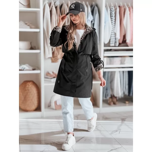  Női kabát DSTREET TY4871 FEKETE 