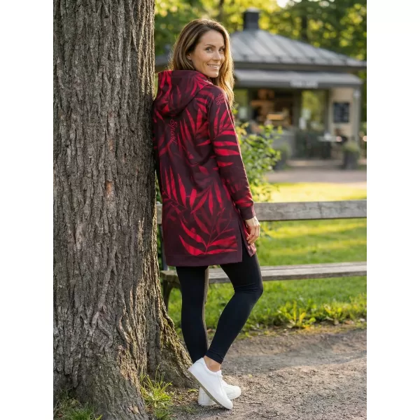  Női funkcionális kiterjesztett pulóver prémium ALTISPORT VOJ/ALW094MI03 BOR/PIROS 