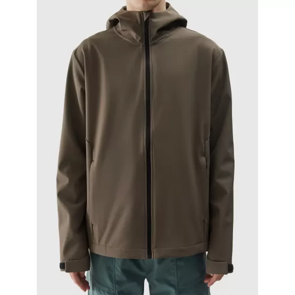  Férfi softshell dzseki 4F WSS25TSOFM324 BARNA 