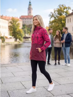 Kabát ALTISPORT ELANI BURGUNDIA