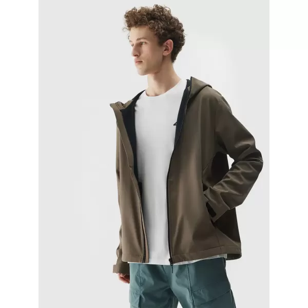  Férfi softshell dzseki 4F WSS25TSOFM324 BARNA 