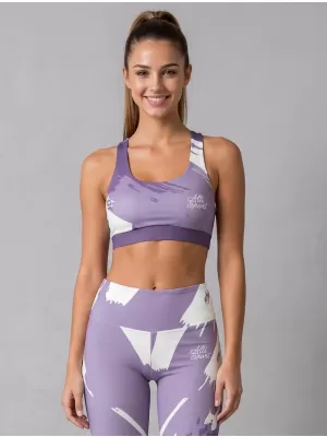 Női sport melltartó prémium ALTISPORT VOJ/ALW081POD01 LILA