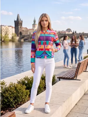 Női kabát ALTISPORT ELICE RÓZSASZÍN