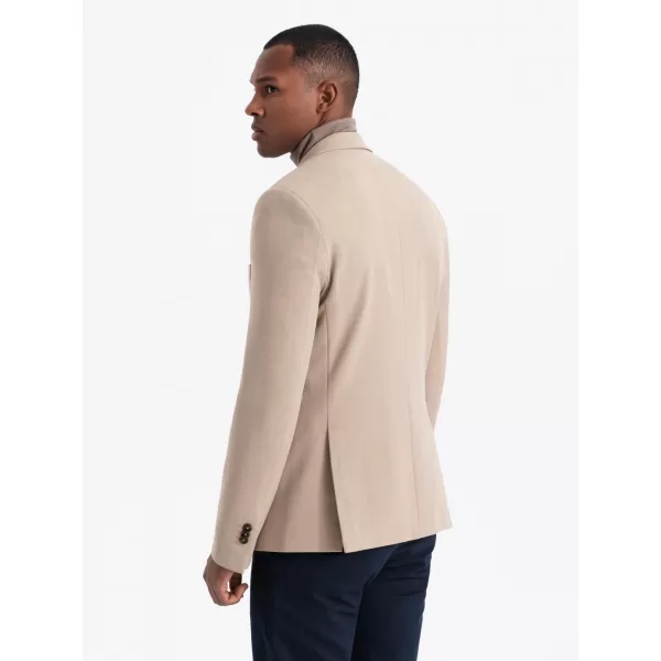  Pánské sako OMBRE OM-BLZB-0135 BEIGE 