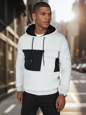 Férfi pulóver DSTREET BX5911 VILÁGOSSZÜRKE