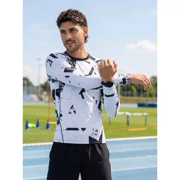  Férfi funkcionális tömörítési T -póló hosszú ujjú prémiummal ALTISPORT VOJ/ALM079TR03 FEKETE -GRAY 