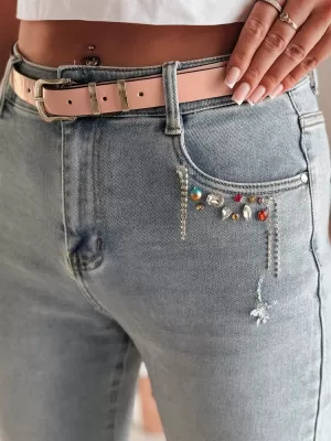 Hölgyek nadrágja DSTREET BLINGBLING UY2451 KÉK