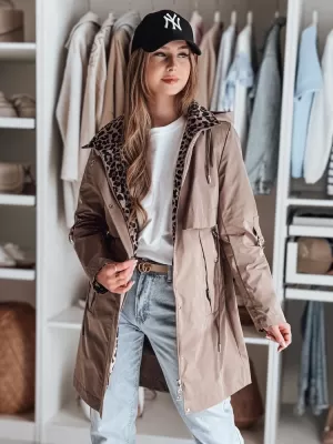 Női kabát DSTREET TY4873 KHAKI