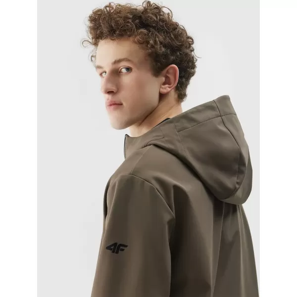  Férfi softshell dzseki 4F WSS25TSOFM324 BARNA 