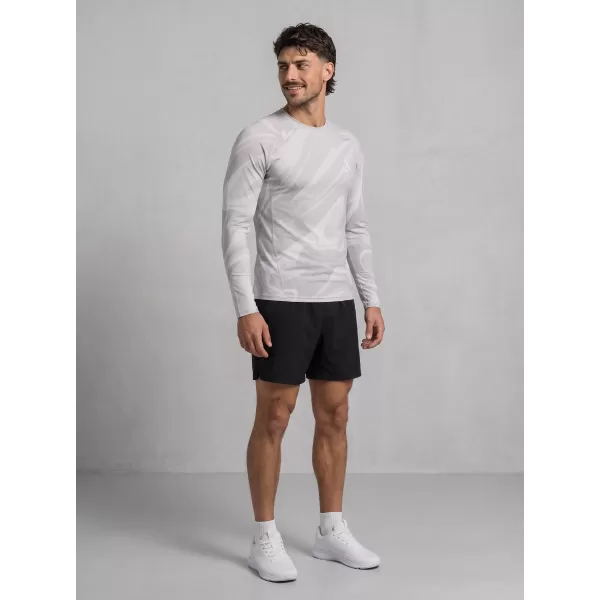  Férfi funkcionális tömörítési T -póló hosszú ujjú prémiummal ALTISPORT VOJ/ALM072TR03 SZÜRKE 