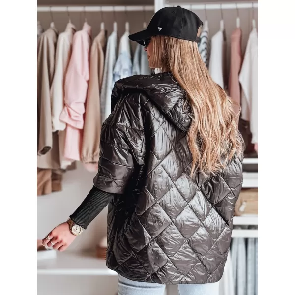  Női kabát DSTREET PUFFILOF TY4855 FEKETE 